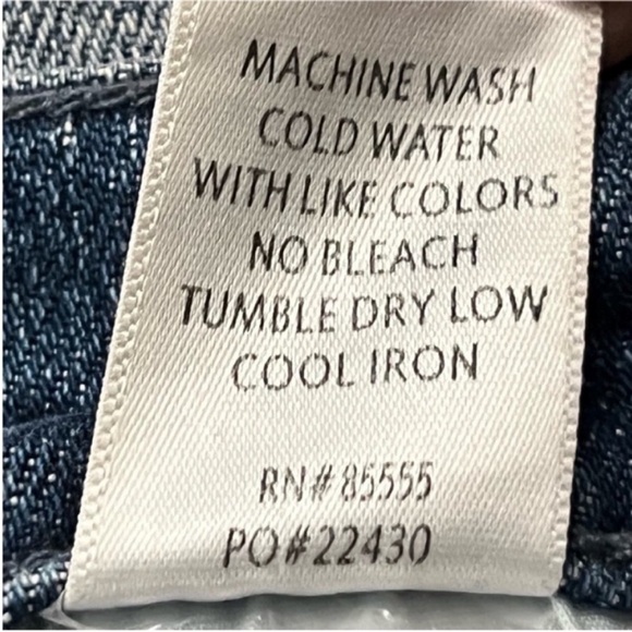 PISTOLA Light Blue Striped Jean Shorts Sz 27 - Picture 10 of 10